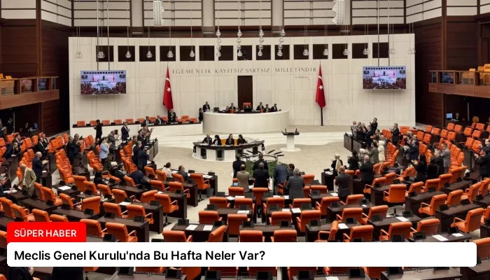 Meclis Genel Kurulu’nda Bu Hafta Neler Var?