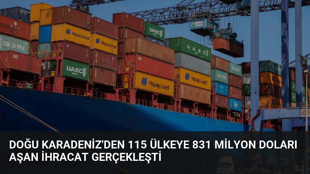Doğu Karadeniz’den 115 Ülkeye 831 Milyon Doları Aşan İhracat Gerçekleşti