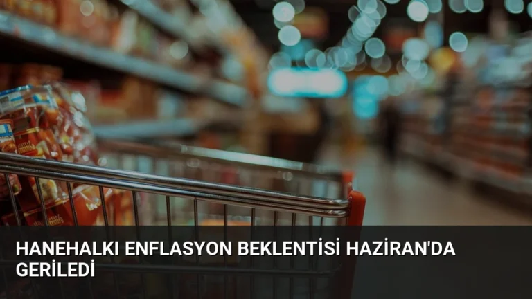 Hanehalkı Enflasyon Beklentisi Haziran’da Geriledi