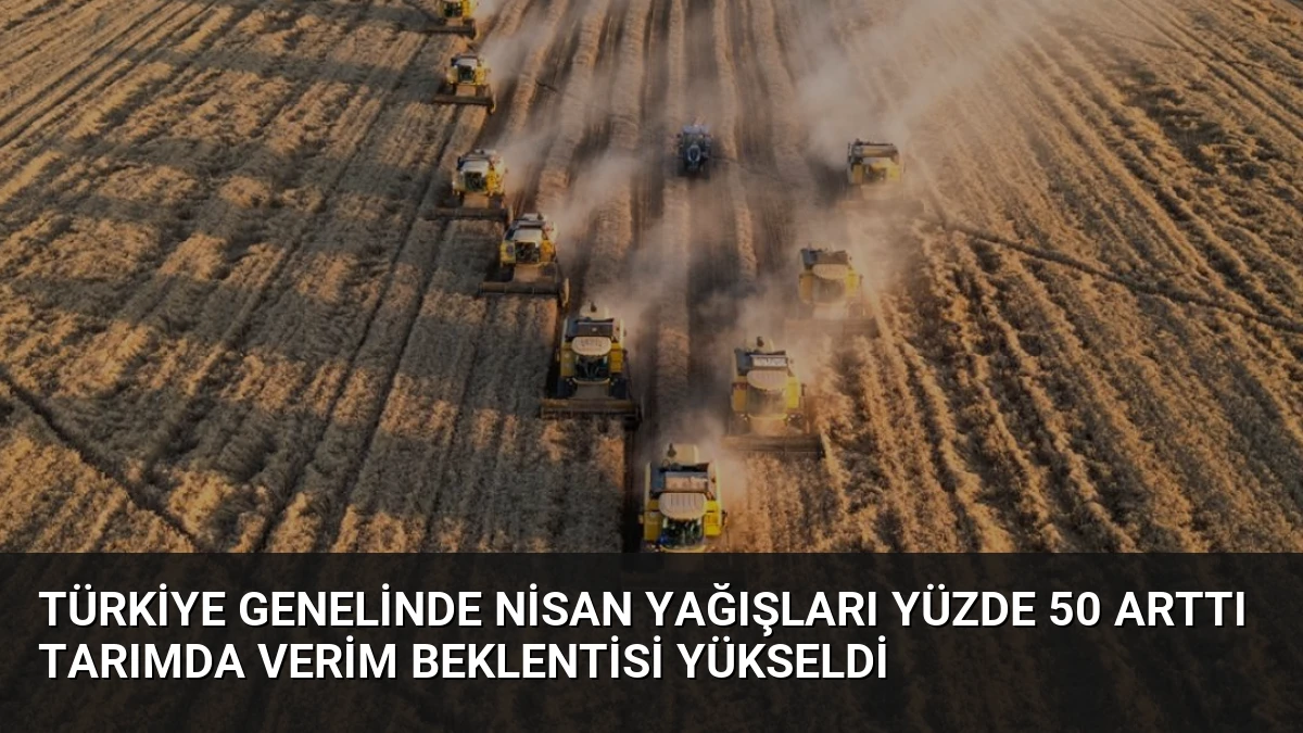 Türkiye Genelinde Nisan Yağışları Yüzde 50 Arttı Tarımda Verim Beklentisi Yükseldi