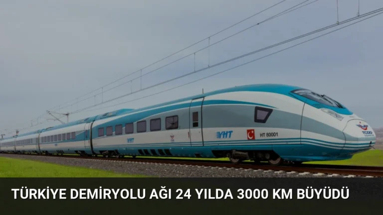Türkiye Demiryolu Ağı 24 Yılda 3000 Km Büyüdü