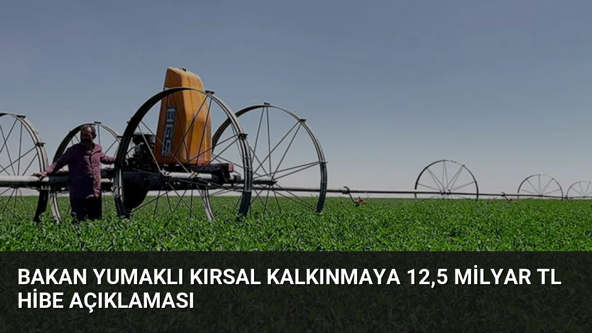 Bakan Yumaklı Kırsal Kalkınmaya 12,5 Milyar TL Hibe Açıklaması