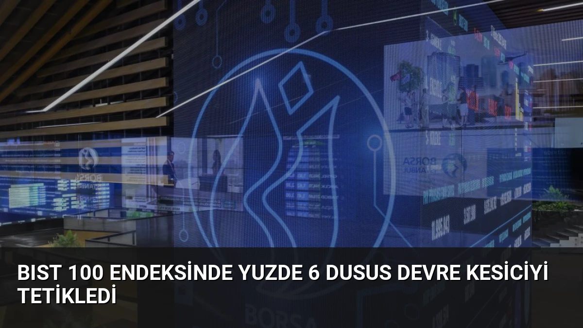 BIST 100 Endeksinde Yuzde 6 Dusus Devre Kesiciyi Tetikledi