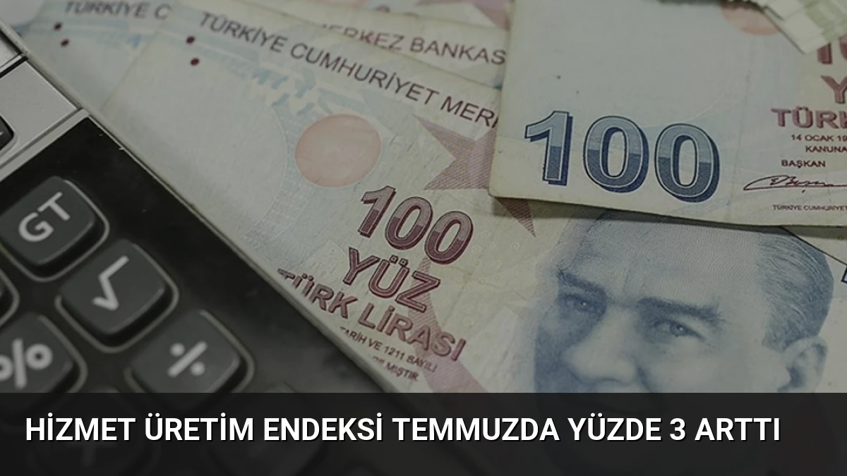 Hizmet Üretim Endeksi Temmuzda Yüzde 3 Arttı
